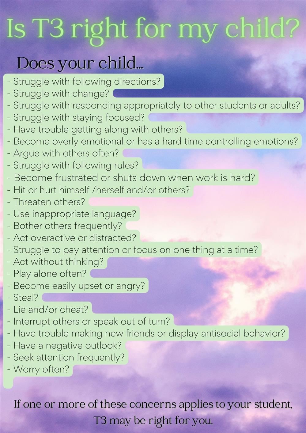 T3 questions